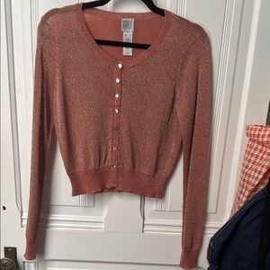 Shimmery Pink Cardigan